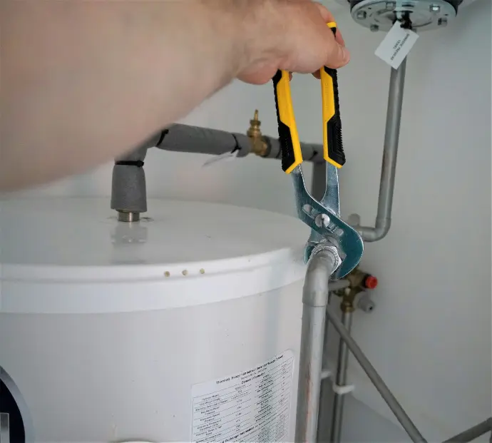 working on heat system